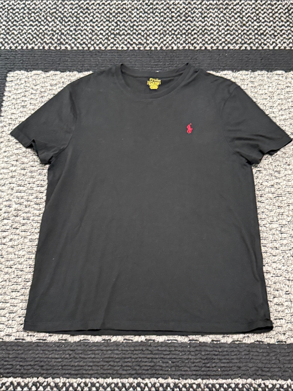 Polo Ralph Lauren Custom Slim Fit T-Shirt Men’s XL Black Red Pony Logo Casual